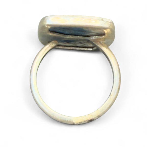 K2 Azurite Sterling Silver Adjustable Ring - Keja Designs Jewelry
