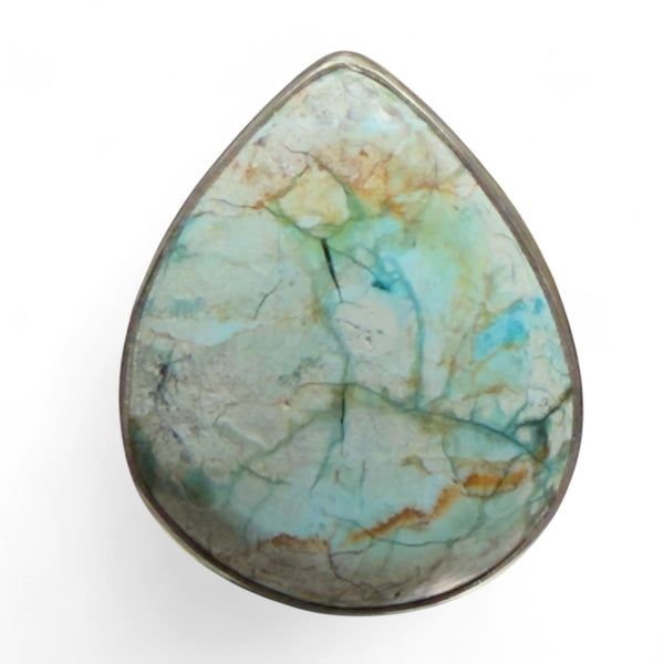 Dickite Sterling Silver Adjustable Statement Ring - Keja Designs Jewelry