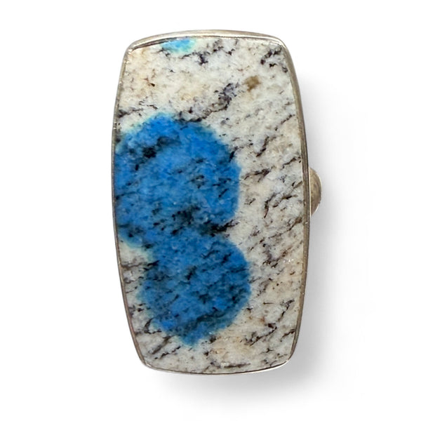 K2 Azurite Sterling Silver Adjustable Ring - Keja Designs Jewelry