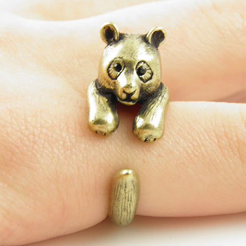 Animal Wrap Ring - Bear - Bronze - Adjustable Ring - keja jewelry - Keja Designs Jewelry