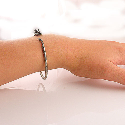 Animal Wrap Bracelet - Tiger - White Bronze - keja jewelry - Keja Designs Jewelry