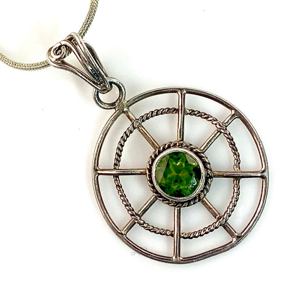 Alexandrite Sterling Silver Nautical Pendant - Keja Designs Jewelry
