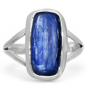Kyanite Sterling Silver Rectangular Ring