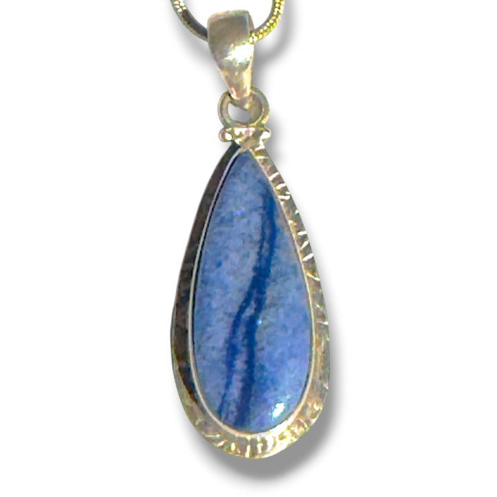 Dumortierite Sterling Silver Pendant