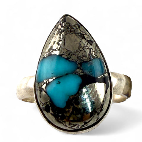 Persian Turquoise Sterling Silver Ring