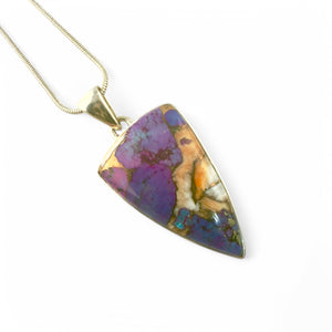 Kingman Dahlia Sterling Silver Point Pendant