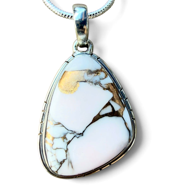 Pink Opal with Bronze Sterling Silver Pendant - Keja Designs Jewelry