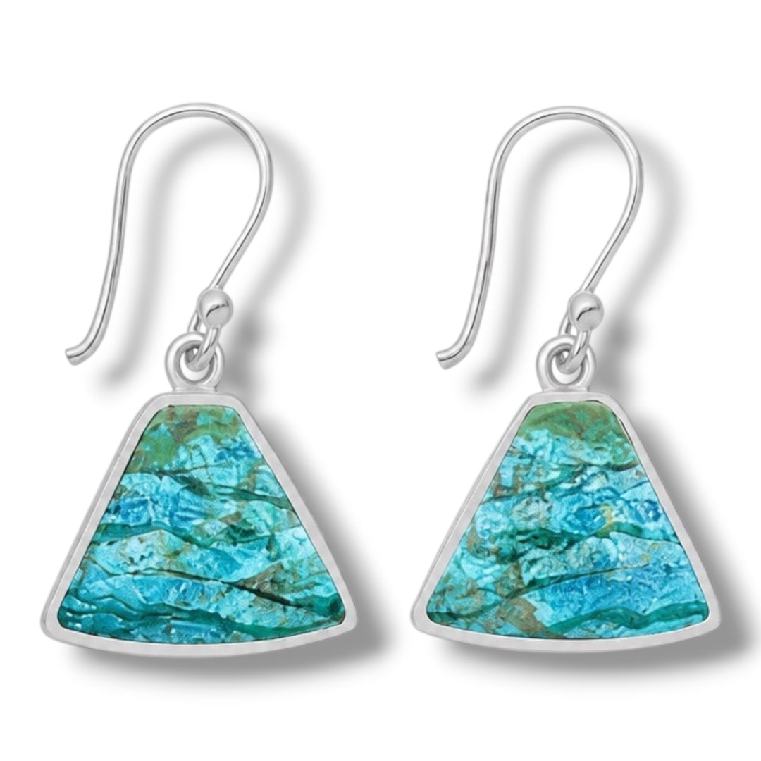 Azurite Sterling Silver Earrings
