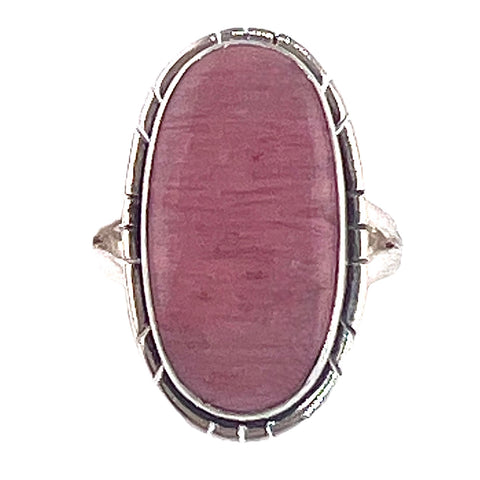 Guava Quartz Sterling Silver Oval Ring