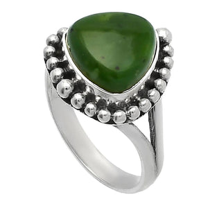 Jade Sterling Silver Ring - Keja Designs Jewelry