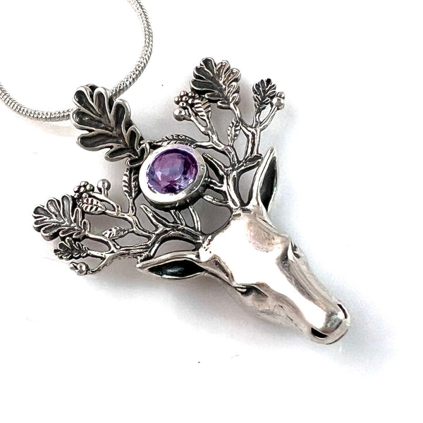 Mystic Topaz Sterling Silver Deer Pendant - Keja Designs Jewelry