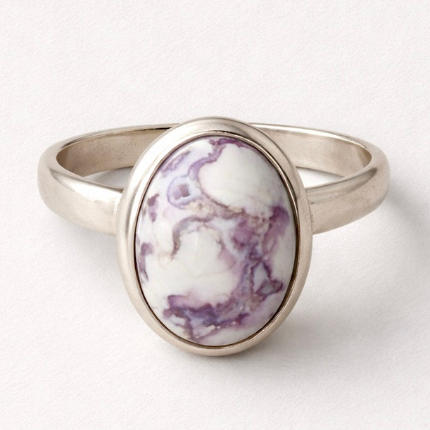 Tiffany Stone Sterling Silver Oval Ring - Keja Designs Jewelry