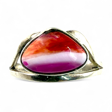 Kingman Dahlia Sterling Silver Trillion Ring