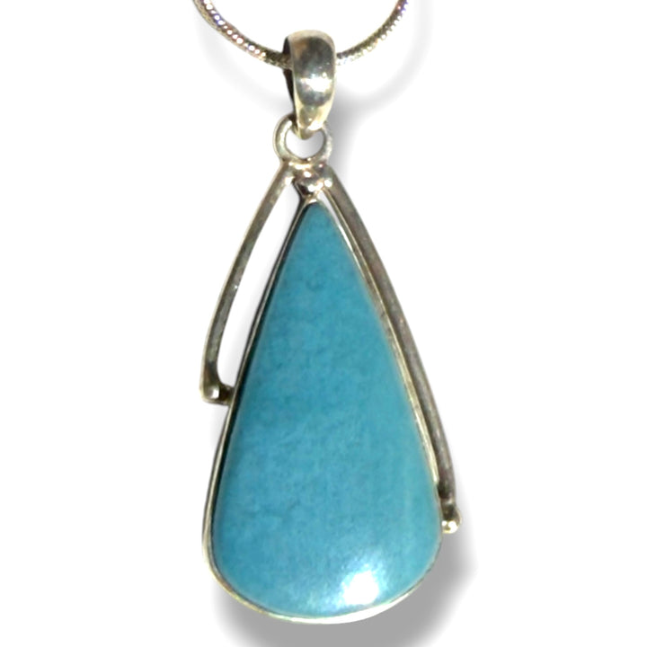 Blue Aventurine Sterling Silver Pendant