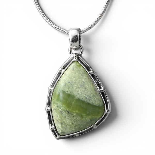 Imperial Opal Sterling Silver Fancy Cut Pendant - Keja Designs Jewelry
