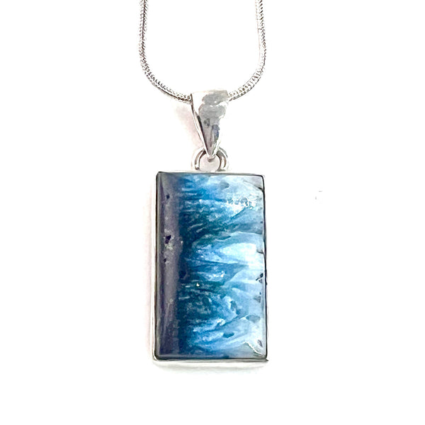 Glacierite Sterling Silver Pendant