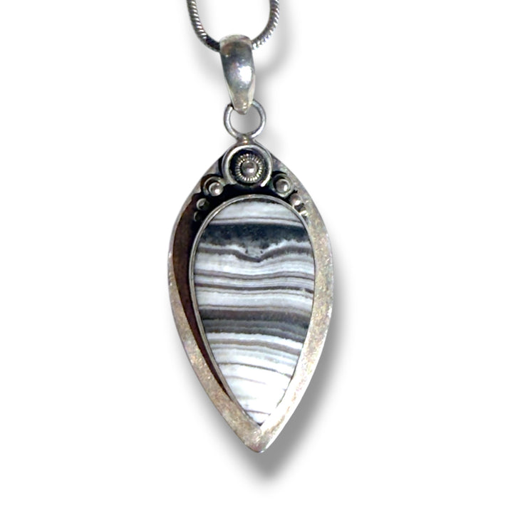 Zebra Jasper Sterling Silver Pendant