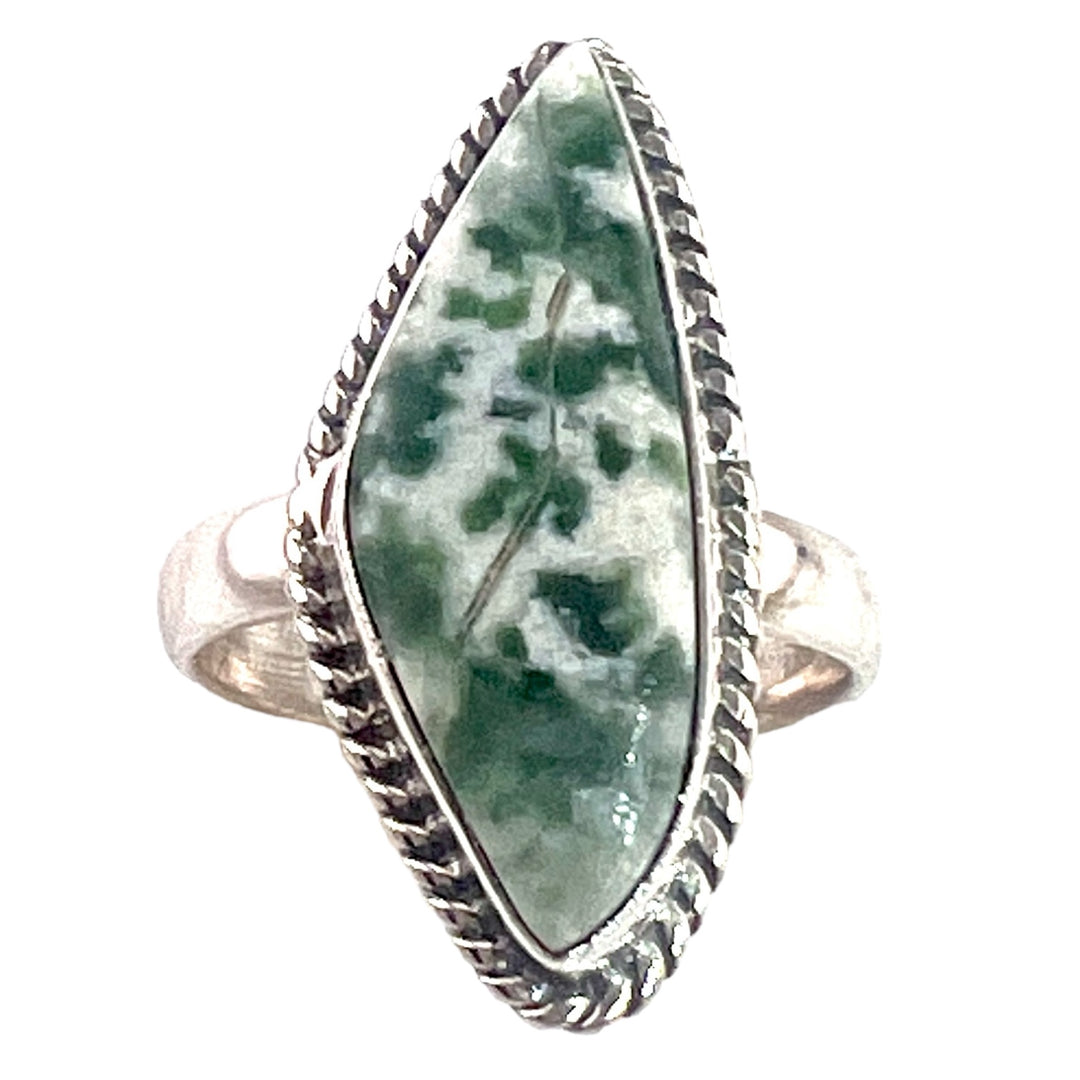 Dioptase Sterling Silver Ring - Keja Designs Jewelry