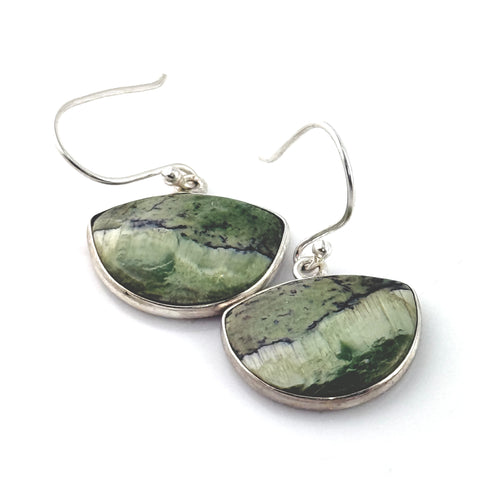 Imperial Opal Sterling Silver Fancy Cut Earrings - Keja Designs Jewelry