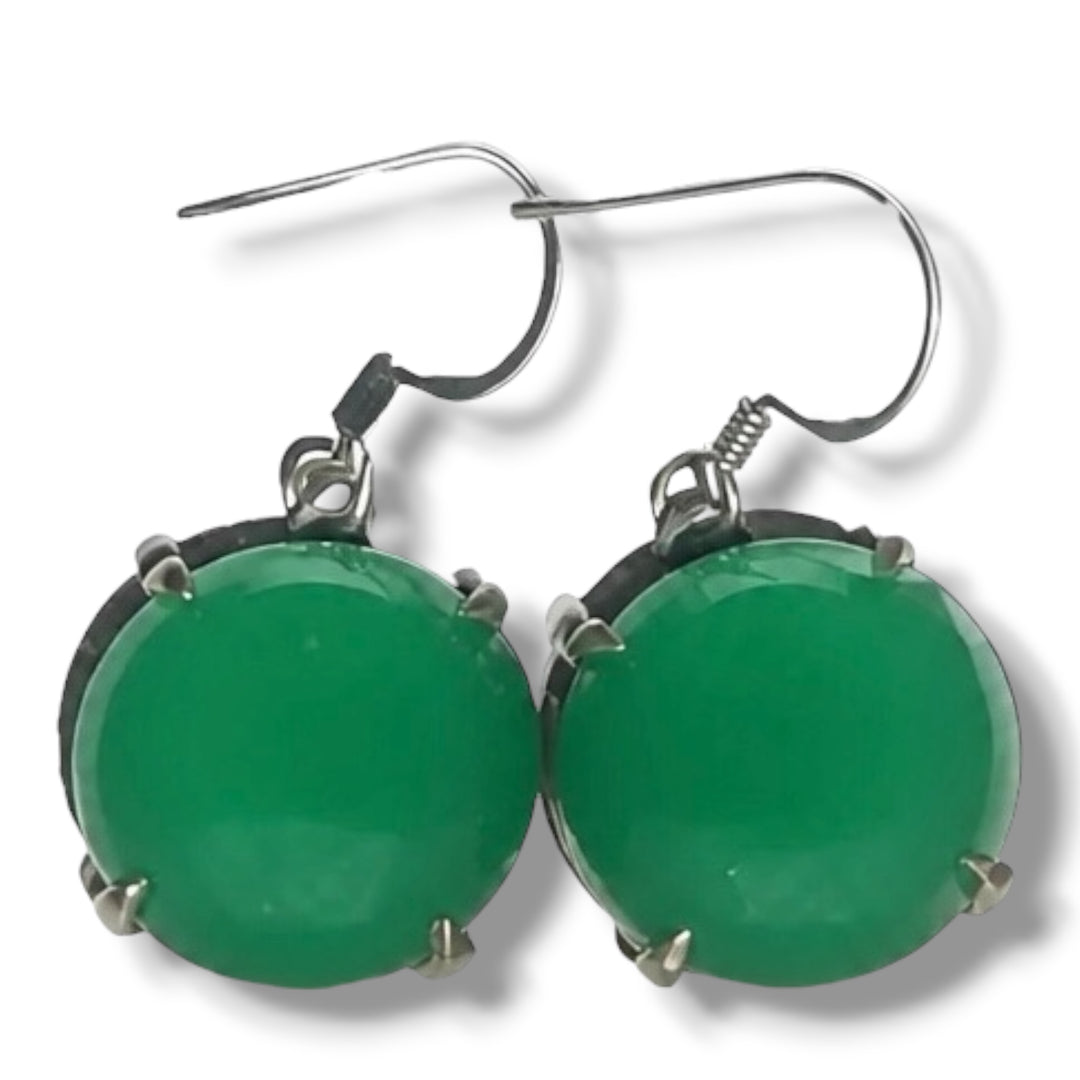 Green Onyx Earrings