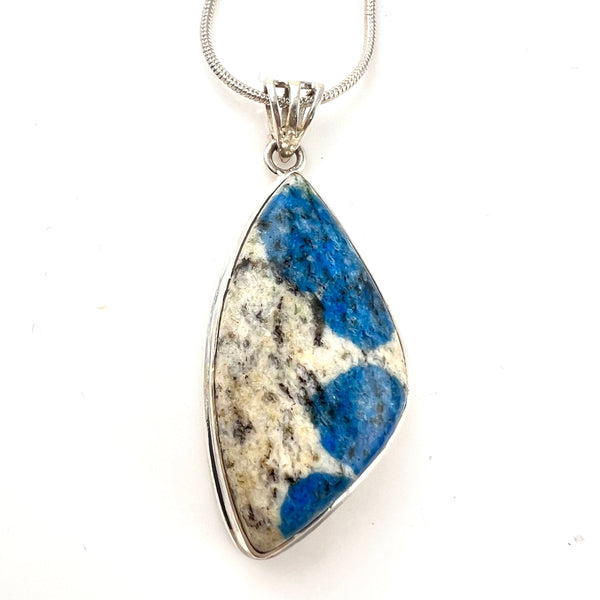 K2 Azurite Sterling Silver Pendant