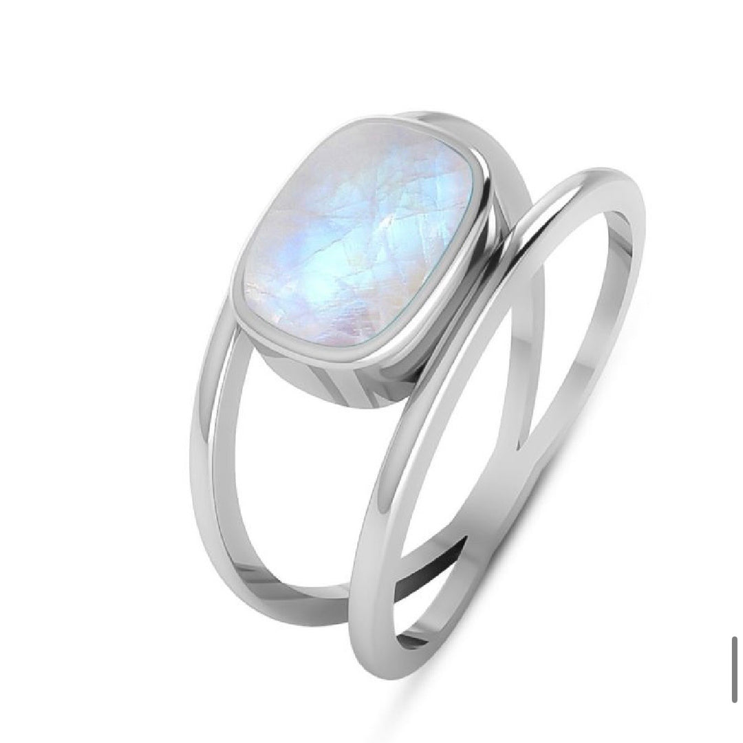 Moonstone Sterling Silver Ring