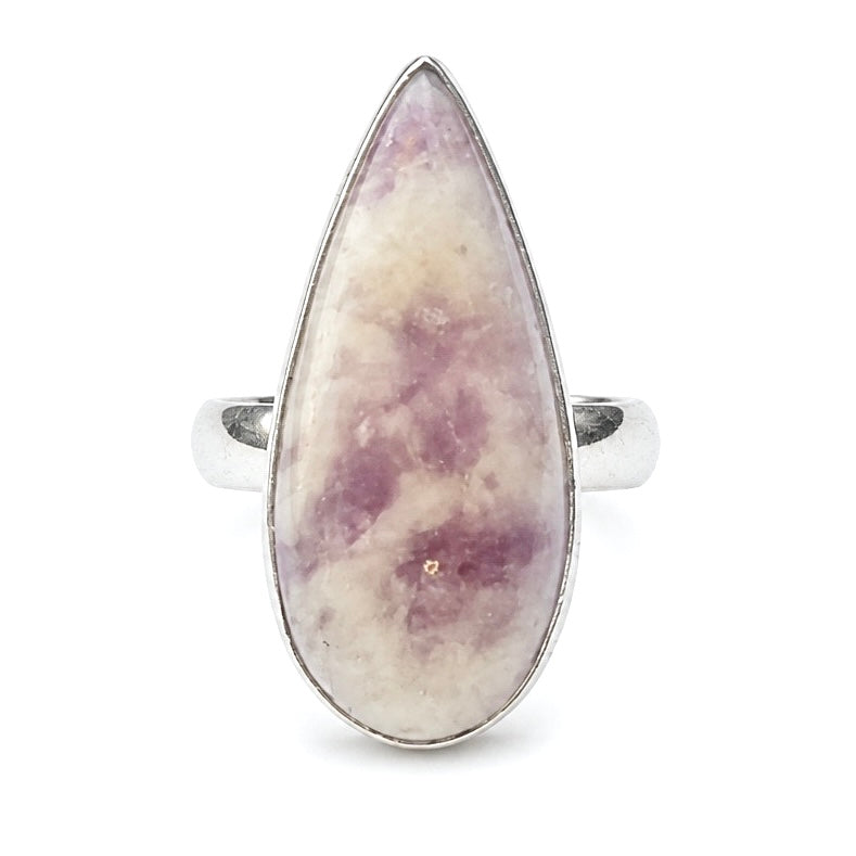 Pink Tourmaline in Quartz Sterling Silver Ring