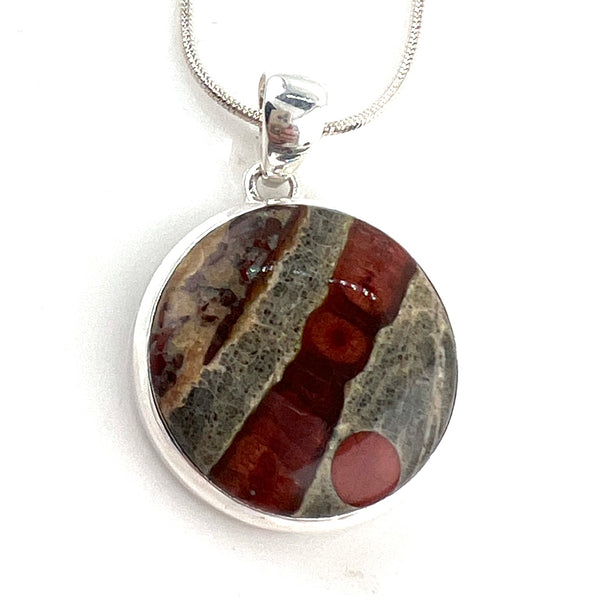 Peanut Obsidian  Sterling Silver Pendant - Keja Designs Jewelry