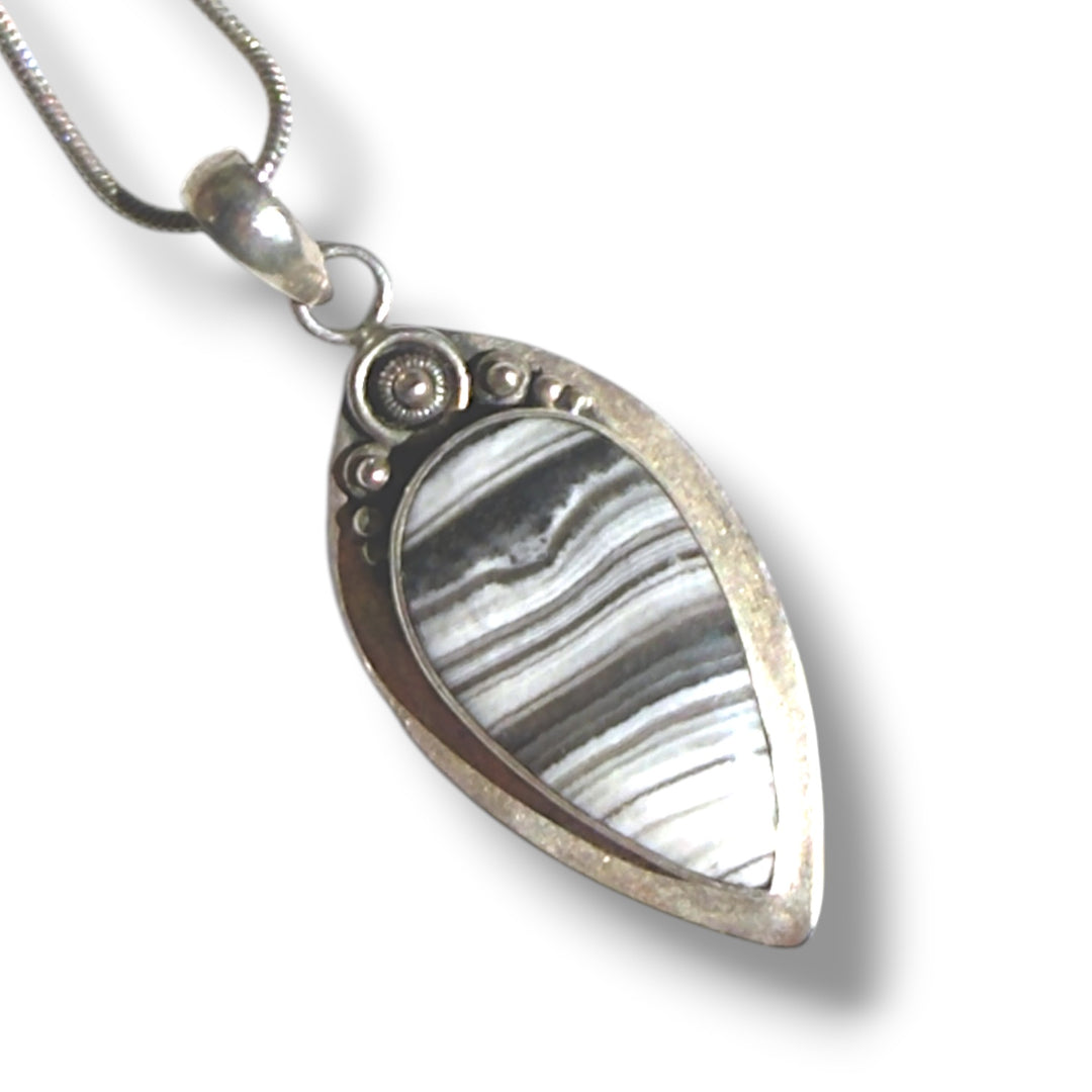 Zebra Jasper Sterling Silver Pendant