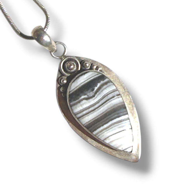 Zebra Jasper Sterling Silver Pendant