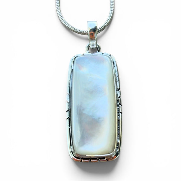 Mother of Pearl Sterling Silver Pendant