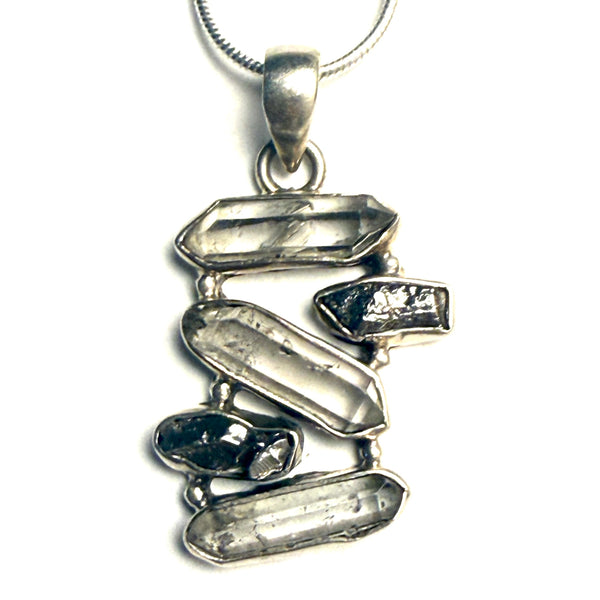 Campo de Cielo & Herkimer Diamond Sterling Silver Pendant