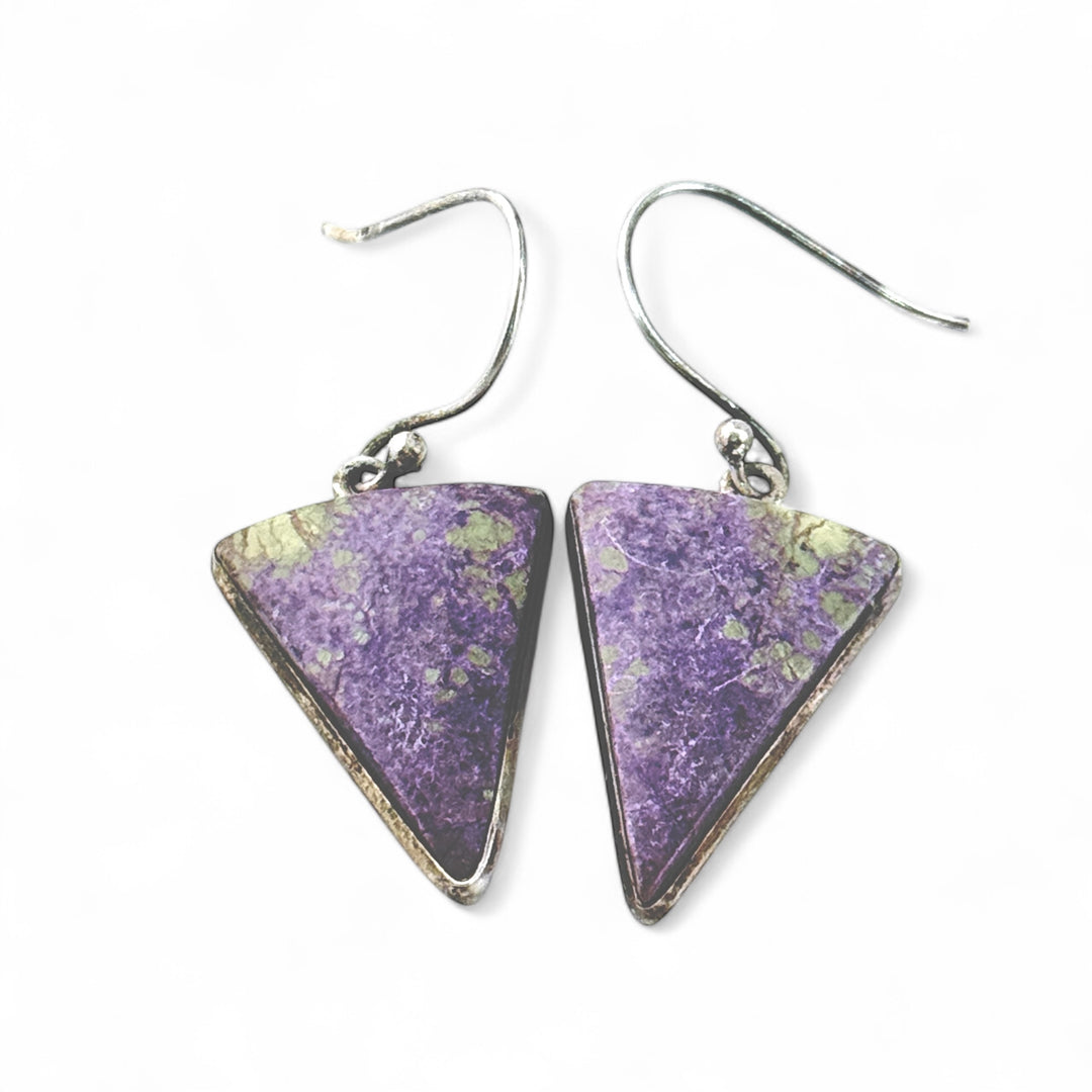 Tasmanite Sterling Silver Earrings - Keja Designs Jewelry