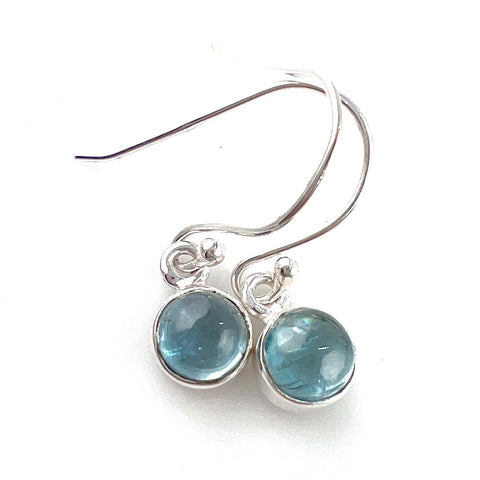 Blue Topaz Sterling Silver Earrings