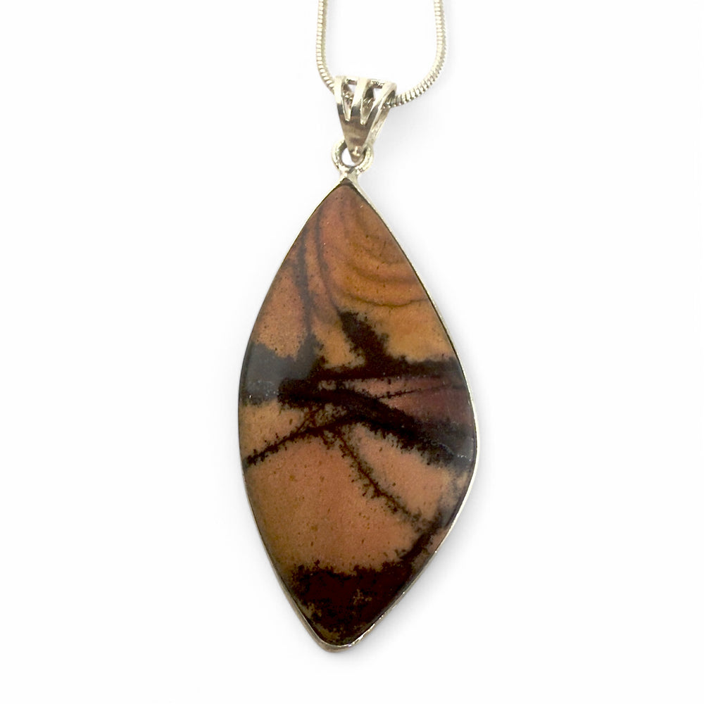 Australian Outback Jasper Sterling Silver Pendant - Keja Designs Jewelry