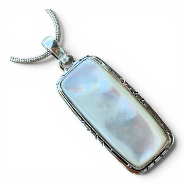 Mother of Pearl Sterling Silver Pendant