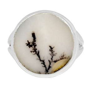 Dendritic Agate Sterling Silver Ring - Keja Designs Jewelry