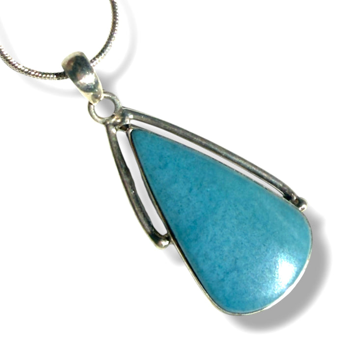 Blue Aventurine Sterling Silver Pendant
