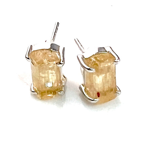 Imperial Topaz Sterling Silver Post Earrings