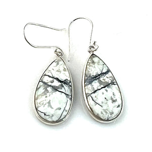 White Buffalo Sterling Pair Earrings - Keja Designs Jewelry