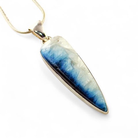 Glacierite Sterling Silver Point Pendant