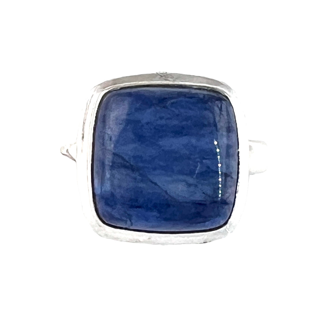 Kyanite Sterling Silver Square Ring - Keja Designs Jewelry