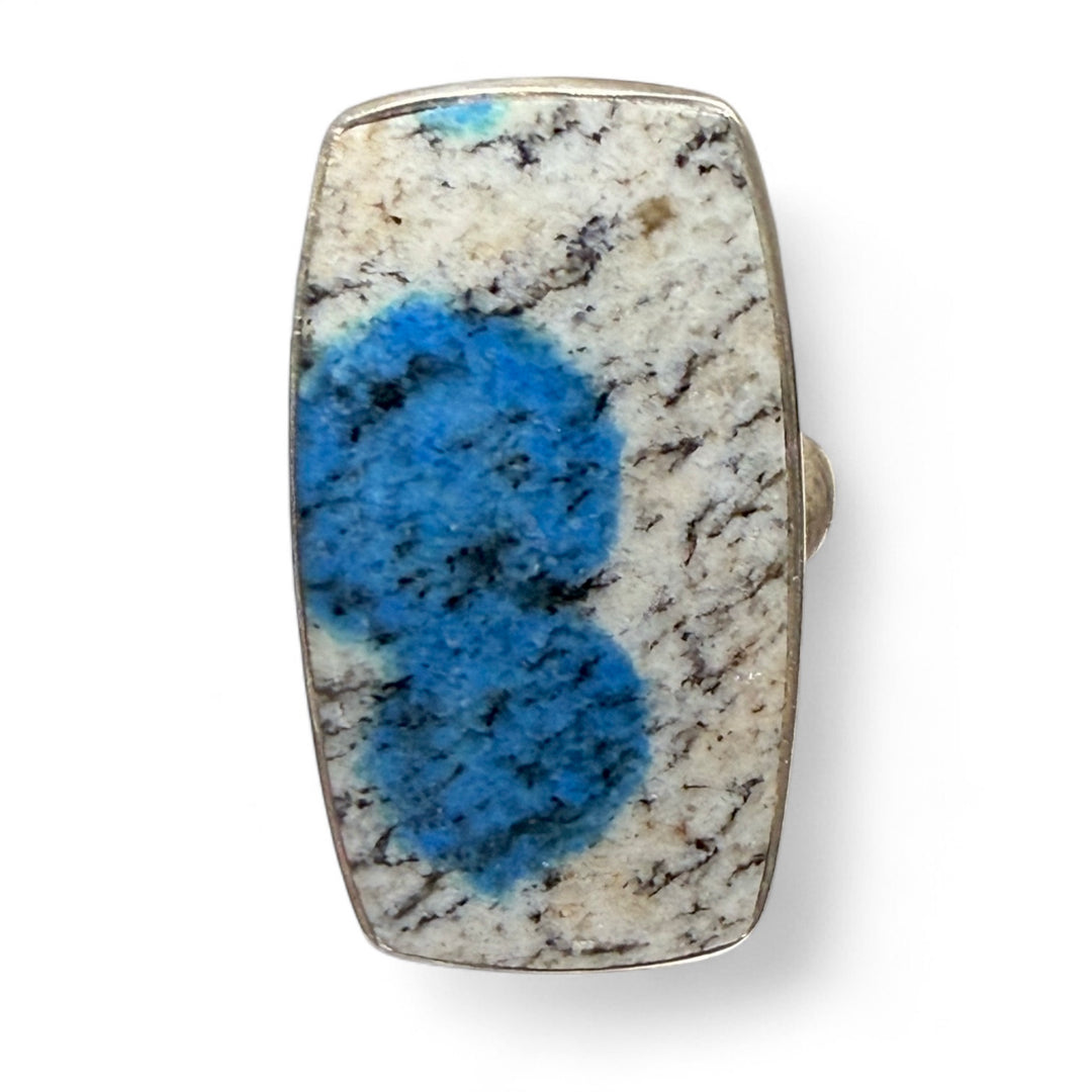 K2 Azurite Sterling Silver Adjustable Ring - Keja Designs Jewelry