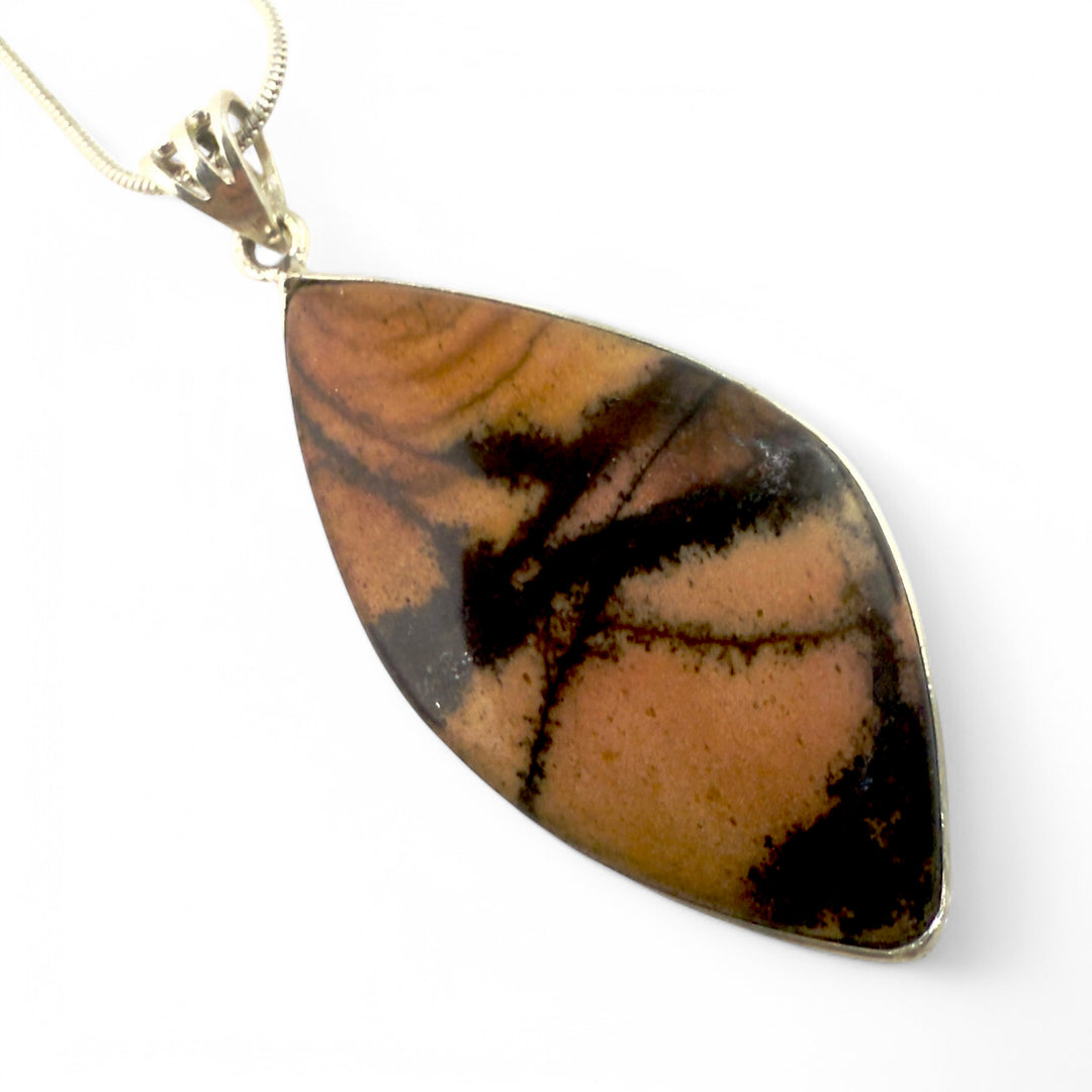 Australian Outback Jasper Sterling Silver Pendant - Keja Designs Jewelry