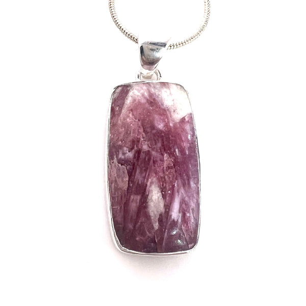Pink Tourmaline in Quartz Sterling Silver Pendant - Keja Designs Jewelry