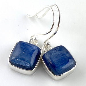 Kyanite Sterling Silver Square Earrings - Keja Designs Jewelry