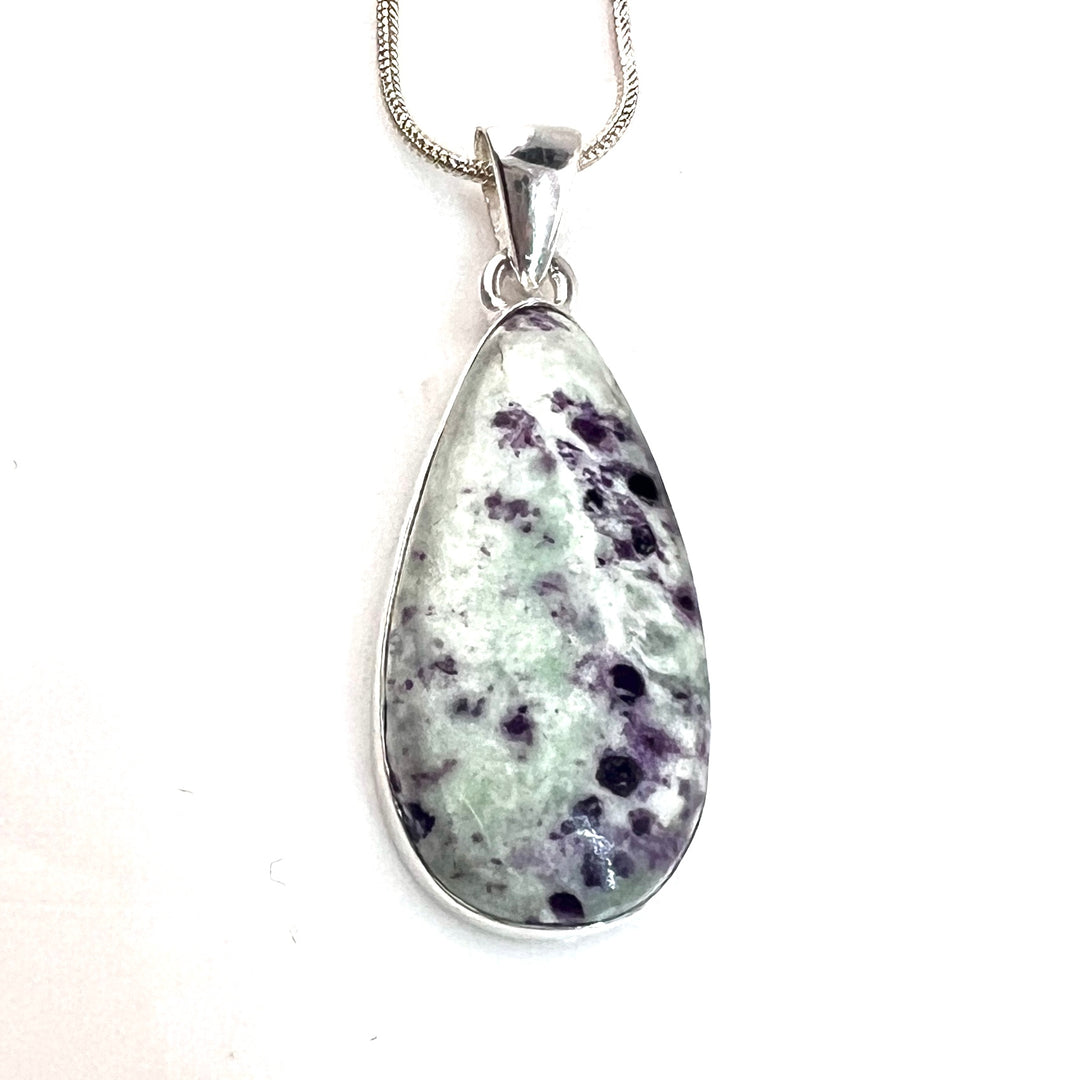 Kammererite Sterling Silver Pear Pendant - Keja Designs Jewelry
