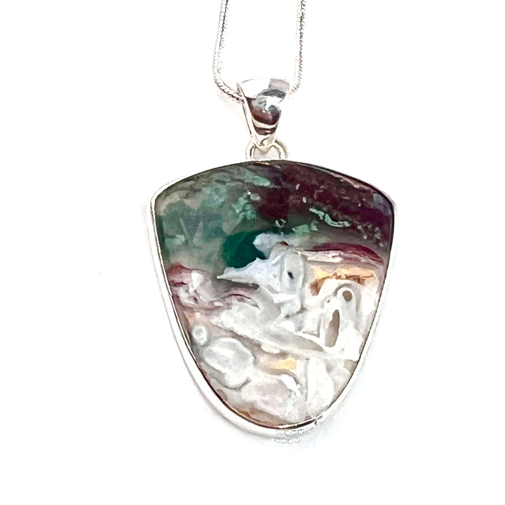 Aquaprase Sterling Silver Pendant - Keja Designs Jewelry