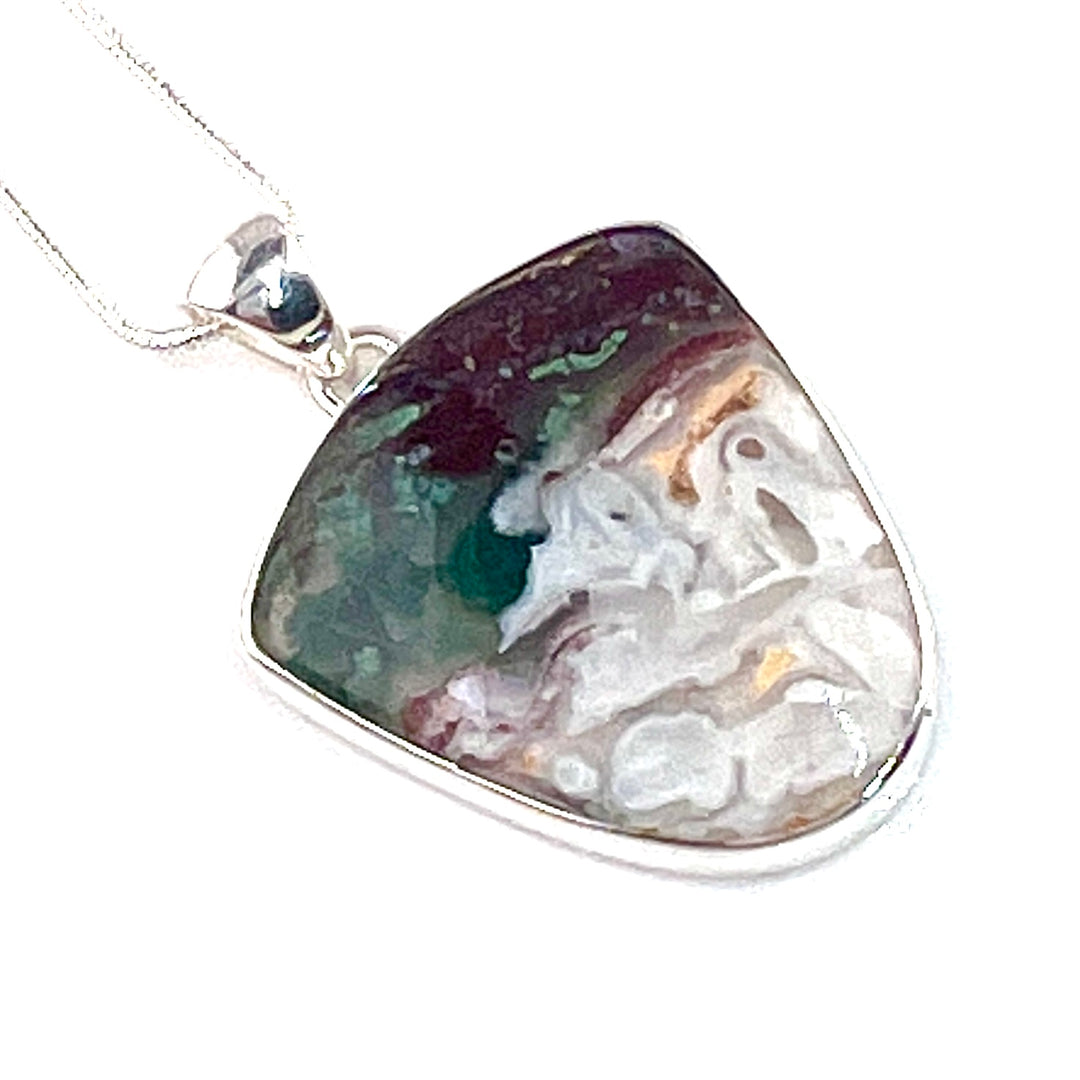 Aquaprase Sterling Silver Pendant - Keja Designs Jewelry