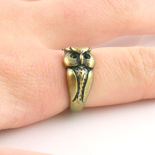 Animal Wrap Ring - Owl - Bronze - Adjustable Ring - keja jewelry - Keja Designs Jewelry